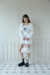 FURRY BOLERO CARDIGAN (2 COLORS)