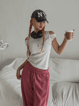 Chief double strap ribbed sleeveless