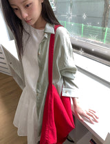 26SS★ [BAONHAUS] カレンヌシースルーオーバーガーゼシャツ
