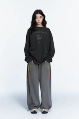 26FW★ Ethnic Symbol Pigment Sweatpants