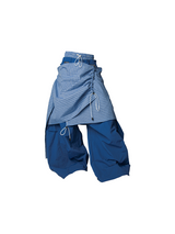 RELABEL Spatial Relations (Double Peaks) Double-Waistband Nylon Pleated Trousers Loose Curved-Leg Silhouette Casual Trousers