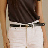 BL001 Heart Women's Leather Belt 22 mm (2 Colors)