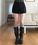 Teti Slit Layered Skirt-Pants