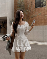 [MADE] Elnne Shirring Mini Dress