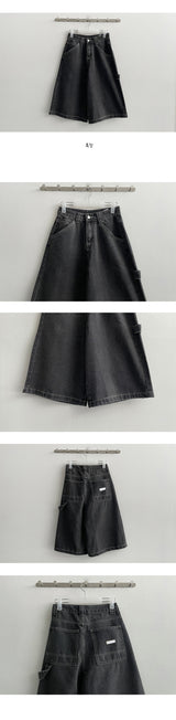 dupe dark blue Carpenter Bermuda Denim Shorts