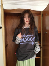 【即日発送】YWD ウェルカムTシャツ_チャコール (1color)