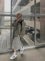 Strap sweat bermuda pants 2C