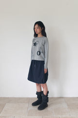 NYLON BALLOON SKIRT (NAVY)