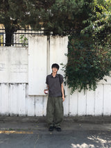 ユニセックスアメカジ カーゴバルーンパンツ4C