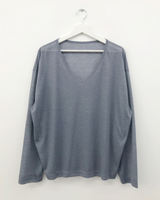 シナモンサマーVネックニット (6color)
