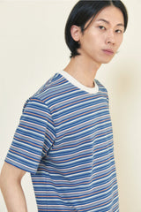 ALARM MULTI STRIPE T SHIRT BLUE_MAN