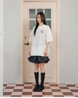 Updraft Oversized Artwork T-shirts [White]