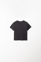 ラウンドハーフTシャツ (ブラック)