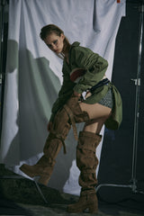 BUCKLE THIGH HIGH BOOTS