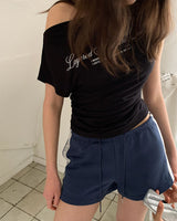 [ORIGINAL] エレンオフショルダーTシャツ