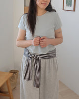 Striped U-neck Inner T-shirt