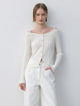 (T-7014)SKASHI OFF SHOULDER KNIT