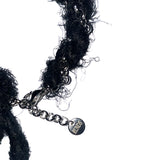 silkyarn chain bracelet (black)
