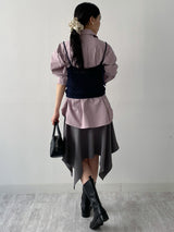 Garlic Punched Knit Bustier