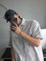 ASCLO Feather Diamond Short Sleeve Shirt (2color)