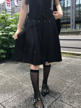 Monday Office Ball Stud Pleated Midi Skirt
