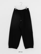 [unisex] サワ サマー モーダル ワイド バンディング ジョガー パンツ