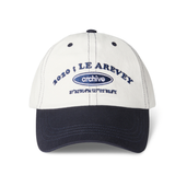 LE AREVEY ARCHIVE BALLCAP IVORY/NAVY