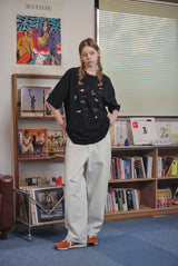 ディノステッチ刺繍半袖Tシャツ