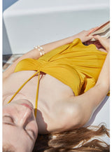 Rosie Top and Bottom Set Yellow&Charcoal