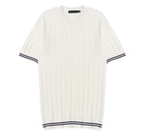 ASCLO Point Line Musclefit Short Sleeve Knit (3color)