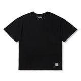 セミオーバーサイズ無地Tシャツ ホワイト/ブラック