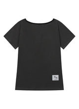 RORA SMALL LOGO ONE SHOULDER HALF T (13COLOR)