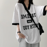 Take color matching line short sleeve
