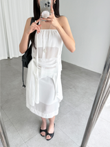 chiffon bandnig tube top (3color)