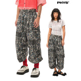 Printed eight-pronged slacks