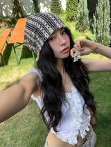 Honey loose fit net beanie