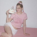 ミャオ ピラティス クラブ Tシャツ - PINK