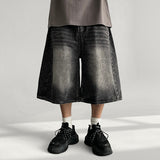 Side Pintuck Washing Denim Bermuda Pants (5 colors)