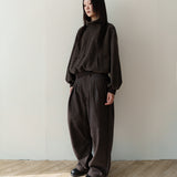 Bean wool pullover / Brown