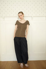  Side line track pants (navy)