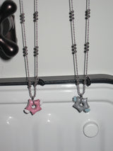 gleaming little star wing necklace [pink]
