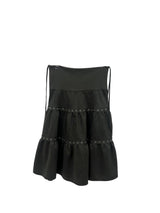 eyelet midi skirt