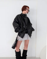 Dot Cancan Long Blouse & Mini Dress