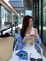 エブリンステッチーモダルUネックスリーブレス / 4カラーズ