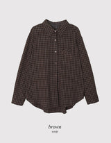 #Classic Unique Pocket Check Overfit Shirt (3color)