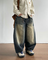 Dust Washed Denim Pants