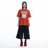 88 フットボール半袖Tシャツ - RED
