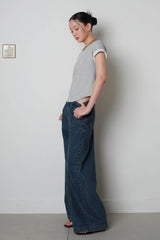 Basic Short Sleeve Tee_Melange Gray