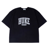 HUKE ロゴスケート半袖シャツ (ブラック)