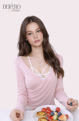 ヘイズランジェリーレイヤードTシャツ